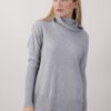 MAGLIA CON MANICA A COSTE - Grigio, TU