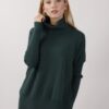 MAGLIA CON MANICA A COSTE - Verde bottiglia, TU