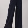 PANTALONE PALAZZO CON DOPPIA ABBOTTONATURA - Blu, L
