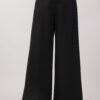 PANTALONE PALAZZO CON DOPPIA ABBOTTONATURA - Nero, M
