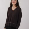 MAGLIA SCOLLO A V DETTAGLI LUREX - Moro, TU