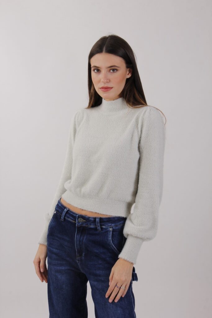 MAGLIA MORBIDA MANICHE A PALLONCINO - Plaster, TU 