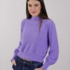 MAGLIA MORBIDA MANICHE A PALLONCINO - Lilla, TU