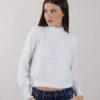 MAGLIA MORBIDA MANICHE A PALLONCINO - Panna, TU