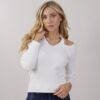 MAGLIA CON SPALLE SCOPERTE - Cream, TU