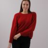 MAGLIA CON LINEE DECORATIVE - Rosso, TU