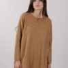 MAGLIA CON MANICHE A PIPISTRELLO - Cammello, TU