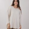 MAGLIA CON MANICHE A PIPISTRELLO - Chalk, TU