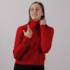 MAGLIA CON MACRO TRECCIA - Rosso, TU