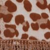 SCIARPA LEOPARDATA CON FRANGE - Rust, TU