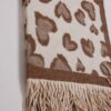 SCIARPA CON MOTIVO A CUORI - Beige, TU