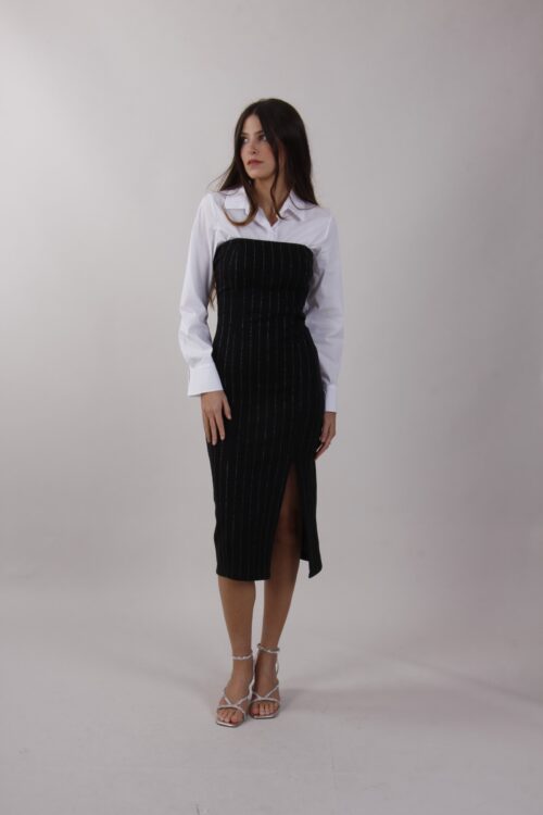 Alternative view of ABITO ELEGANTE GESSATO SENZA SPALLINE