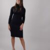 ABITO ADERENTE IN MAGLIA A COSTINE - Blue, TU