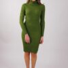 ABITO ADERENTE IN MAGLIA A COSTINE - Pistachio Green, TU