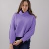 MAGLIONE OVERSIZE A COLLO ALTO - Lilla, TU