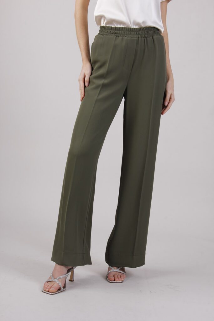 PANTALONE PALAZZO CON ELASTICO IN VITA 