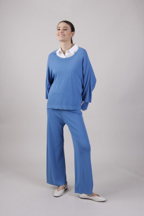 Alternative view of PANTALONE PALAZZO IN VISCOSA