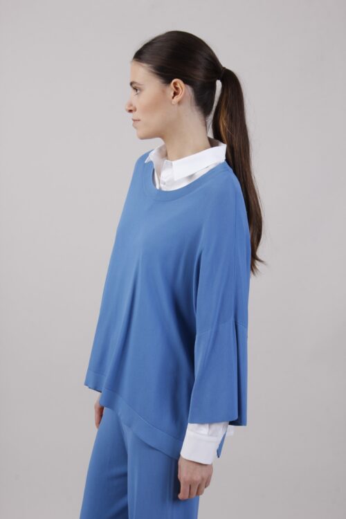 Alternative view of MAGLIA IN VISCOSA CON MANICHE LARGHE