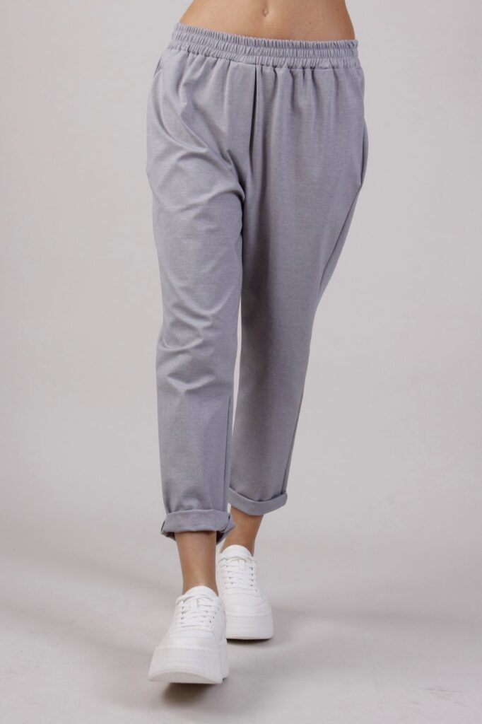 MILANO STITCH TROUSERS WITH ELASTIC WAIST 