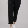PANTALONE PUNTO MILANO CON ELASTICO IN VITA - Black, S