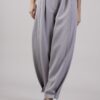 PANTALONE CON BOTTONE ALLA CAVIGLIA - Grey, L
