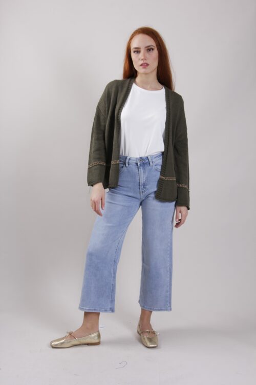 Alternative view of CARDIGAN IN MAGLIA CON DETTAGLI IN LUREX