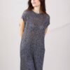 ABITO LUNGO TRAFORATO IN LUREX - Argento, TU