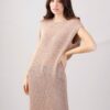ABITO LUNGO TRAFORATO IN LUREX - Rose, TU