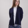 CARDIGAN CON FRANGE - Blu, TU