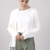 CARDIGAN CON FRANGE - Panna, TU