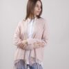 CARDIGAN CON FRANGE - Rosa, TU