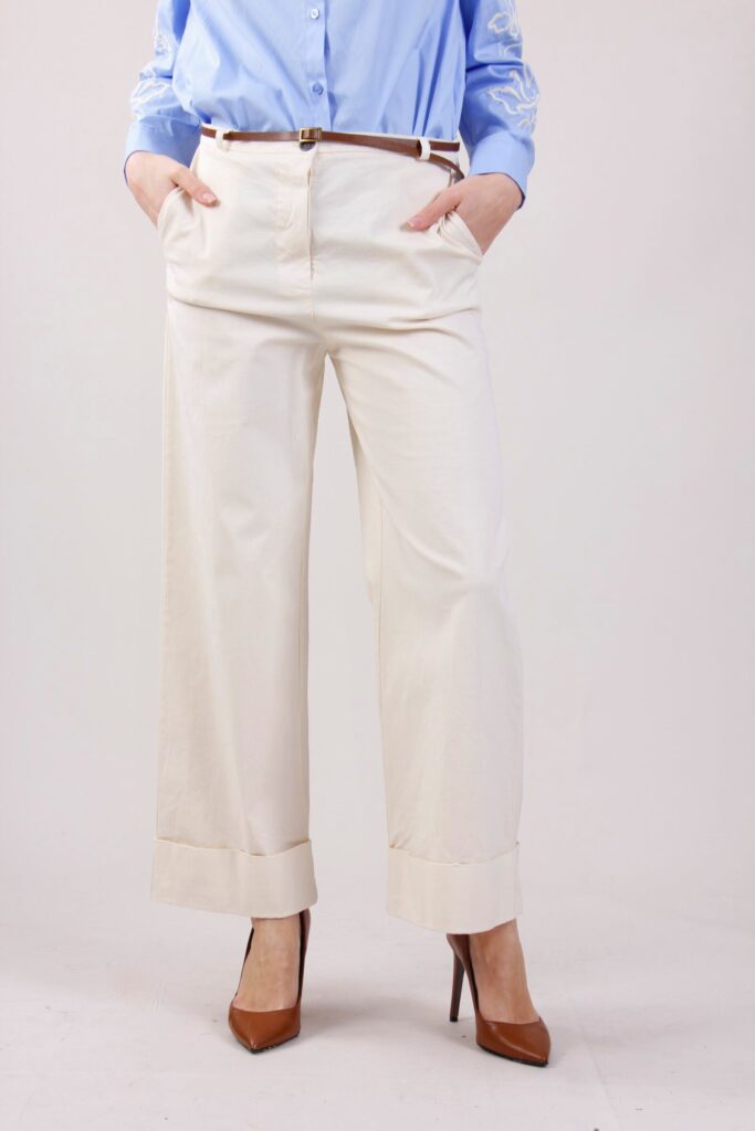 PANTALONE AMPIO IN COTONE 