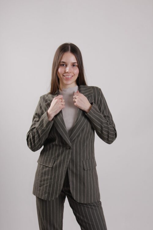 GIACCA A RIGHE DA COMPLETO