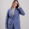 GIACCA A RIGHE DA COMPLETO - Denim, M
