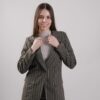 GIACCA A RIGHE DA COMPLETO - Military Olive, M