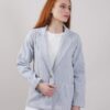 GIACCA STRUTTURATA MONOPETTO - Sky blue, M