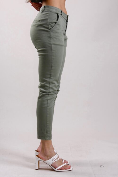 Alternative view of PANTALONI A SIGARETTA IN TESSUTO