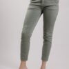 PANTALONI A SIGARETTA IN TESSUTO - Verde militare, L