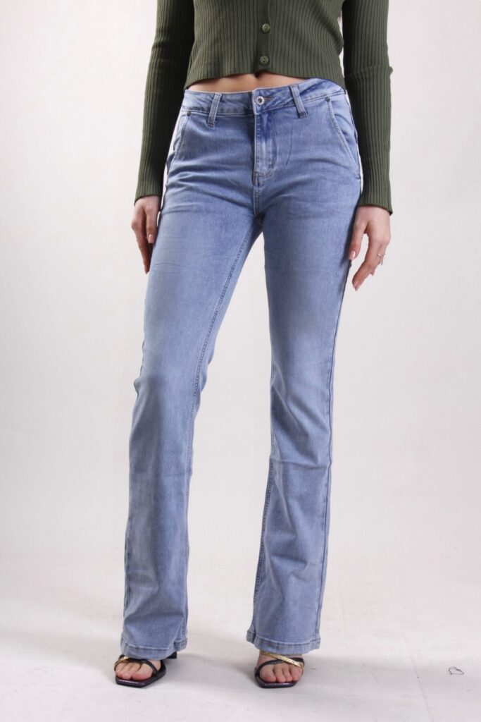 JEANS A CAMPANA - Blu light jeans, S 
