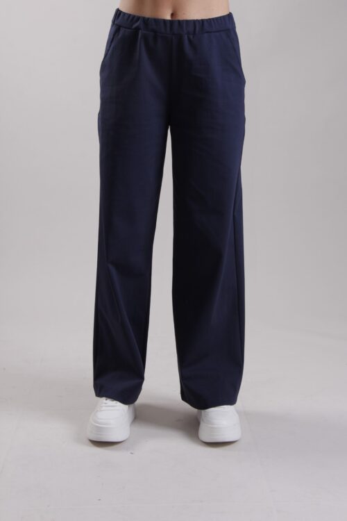 PANTALONE A PALAZZO CON ELASTICO IN VITA