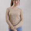 MAGLIA A COSTINE CON BOTTONCINI ALLE MANICHE - TU