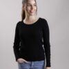 MAGLIA A COSTINE CON BOTTONCINI ALLE MANICHE - Black, TU