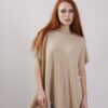 MAGLIA A COSTINE CON SPACCHI LATERALI - Cammello, TU