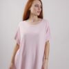 MAGLIA A COSTINE CON SPACCHI LATERALI - Rose, TU