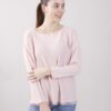 MAGLIA CON ORLO SFRANGIATO - Rosa, TU