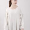 MAGLIA CON SCOLLO RIFINITO - Chalk, TU