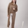 CARDIGAN TRAFORATO IN LUREX - Bronzo, TU