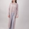 CARDIGAN TRAFORATO IN LUREX - Rosa, TU