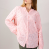 CAMICIA IN SANGALLO COLLETTO ALLA COREANA - Pesca, TU