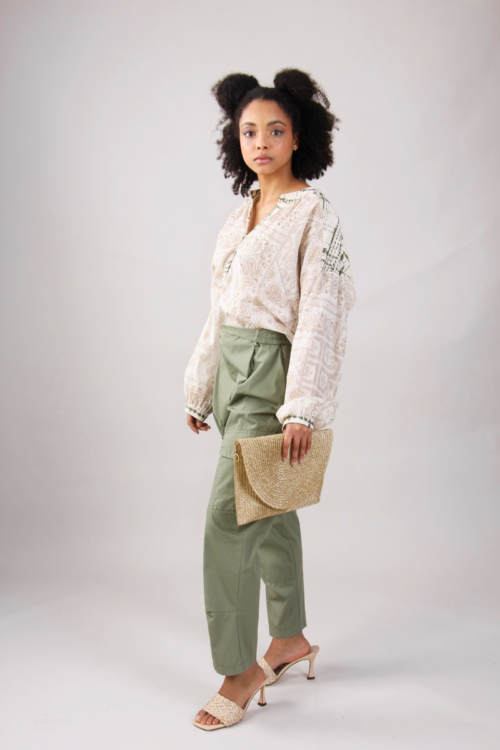 Alternative view of PANTALONI CARGO CON TASCHE